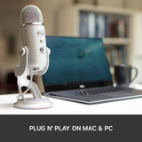 Blue Yeti USB streaming microphone Silver - British product