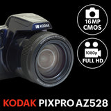 KODAK PIXPRO AZ528 bridge camera blue 52x zoom, UK version