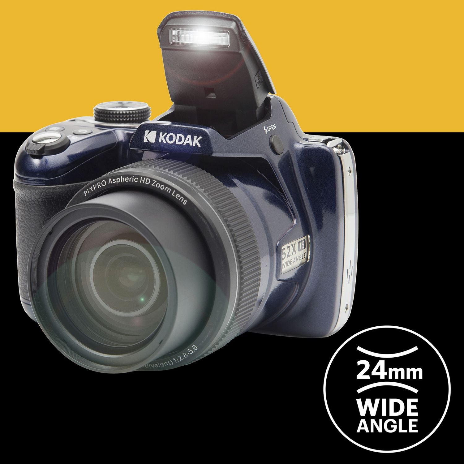 KODAK PIXPRO AZ528 bridge camera blue 52x zoom, UK version
