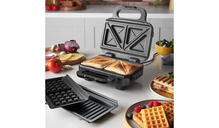 Russell Hobbs Creations 3in1 Sandwich Panini & Waffle Maker