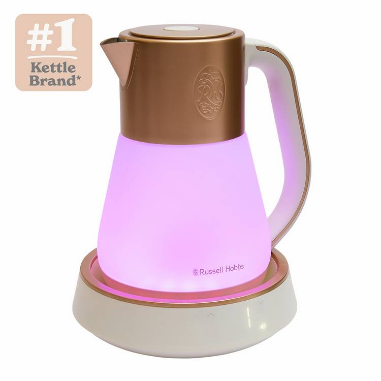 Russell Hobbs Calm glass variable temperature kettle 1.7L (British brand)