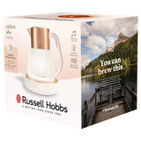 Russell Hobbs Calm glass variable temperature kettle 1.7L (British brand)