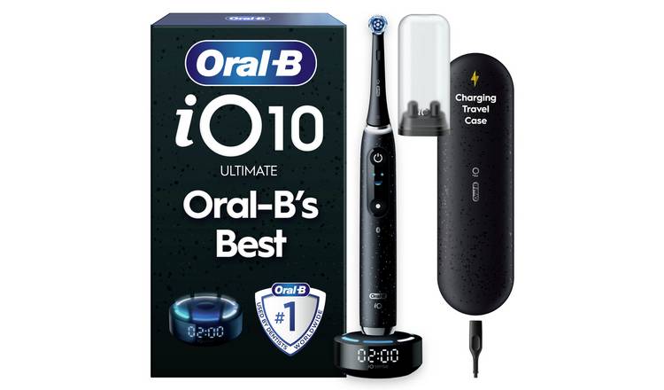 Oral-B iO 10 electric toothbrush black, imported from the UK