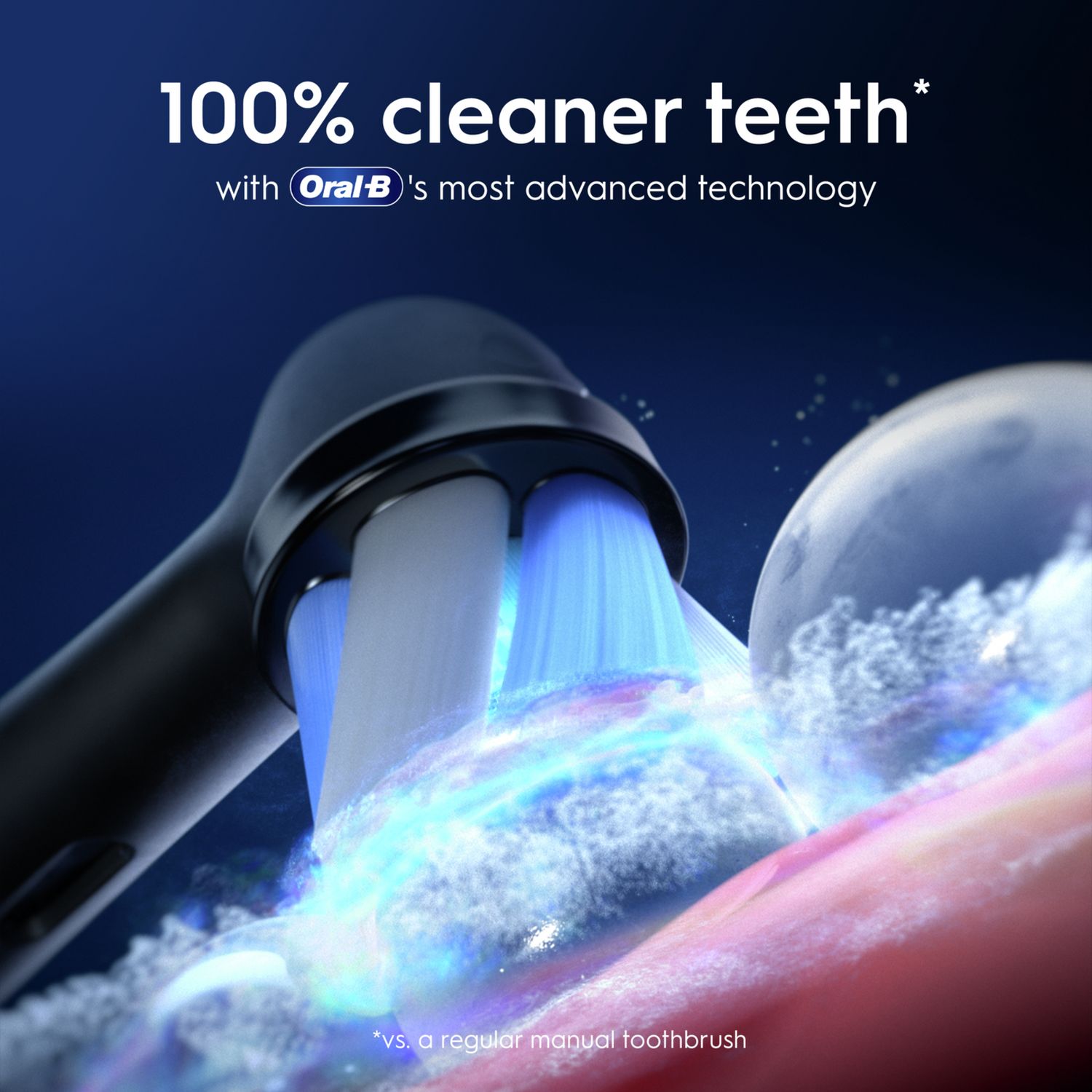 Oral-B iO 9 black electric toothbrush, imported from the UK