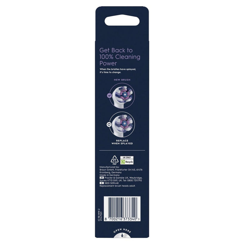 Oral-B iO Radiant White toothbrush heads 2 pack (British brand)