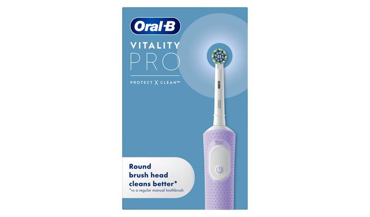 Oral-B Vitality Pro electric toothbrush purple, imported from the UK