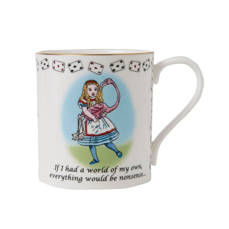 Halcyon Days fine bone china Alice in Wonderland mug, UK version