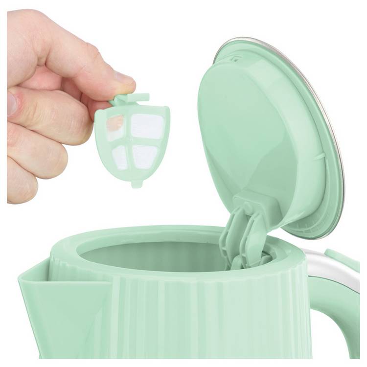Russell Hobbs Eden kettle and toaster set pistachio green, UK version