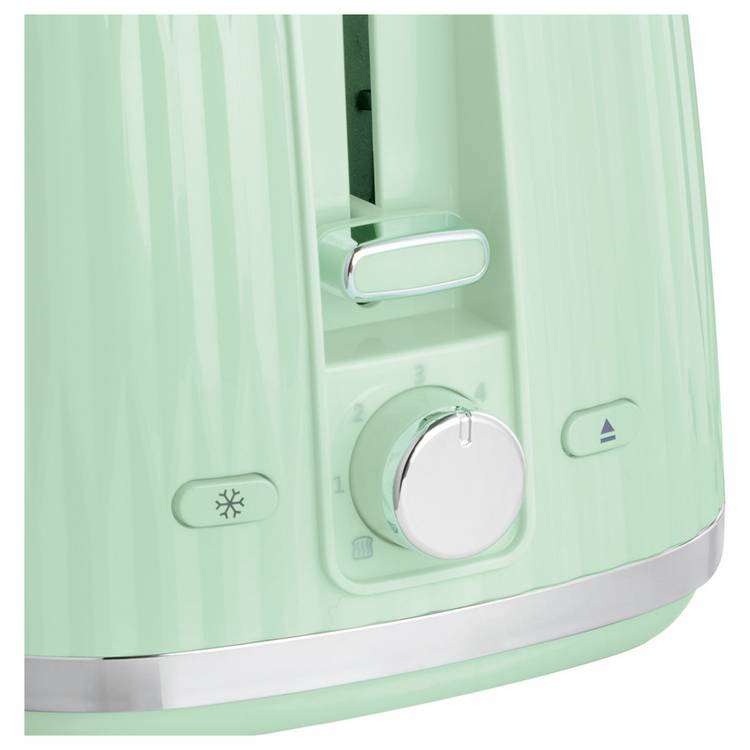 Russell Hobbs Eden kettle and toaster set pistachio green, UK version
