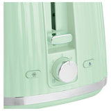 Russell Hobbs Eden kettle and toaster set pistachio green, UK version