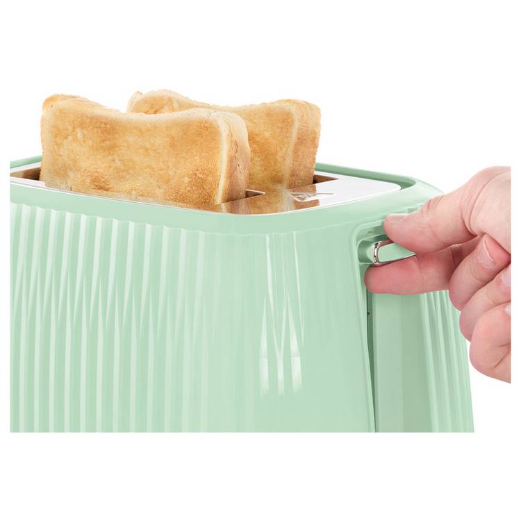 Russell Hobbs Eden kettle and toaster set pistachio green, UK version