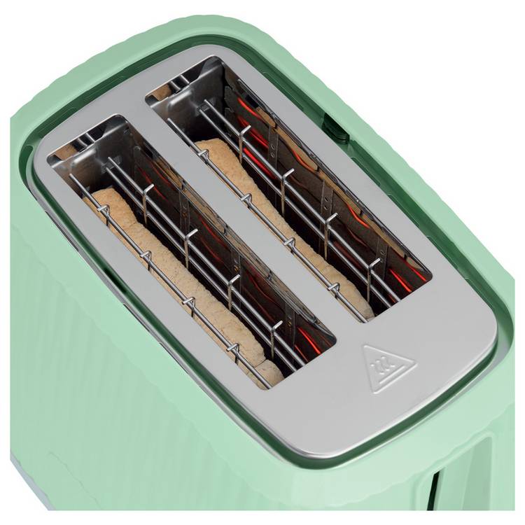 Russell Hobbs Eden kettle and toaster set pistachio green, UK version