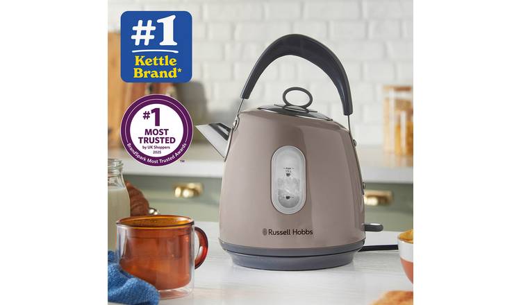 Russell Hobbs Stylevia Mocha Kettle 1.5 litre, imported from the UK
