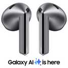 Samsung Galaxy Buds3 Silver true wireless earbuds (British brand)