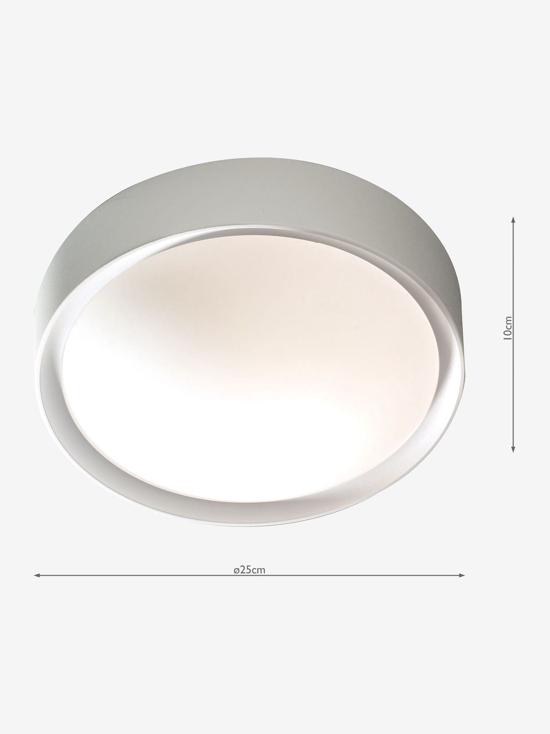 Dar Lighting weiße Beta Badezimmer Deckenleuchte - Britisches Produkt