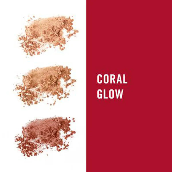 Rimmel Sculpting Highlighter Palette Coral Glow 18.5g, imported from the UK