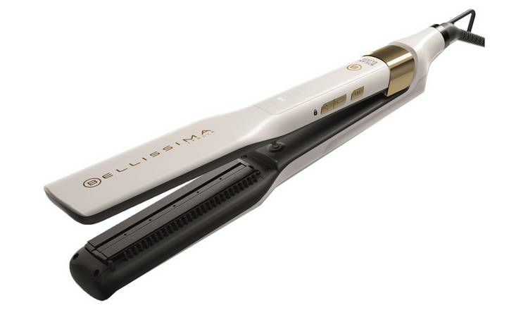 Bellissima steam hair straightener white - British product
