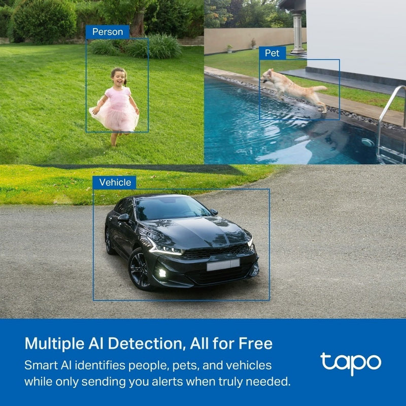 Tapo C425 2K smart battery Wi-Fi outdoor security camera (British brand)