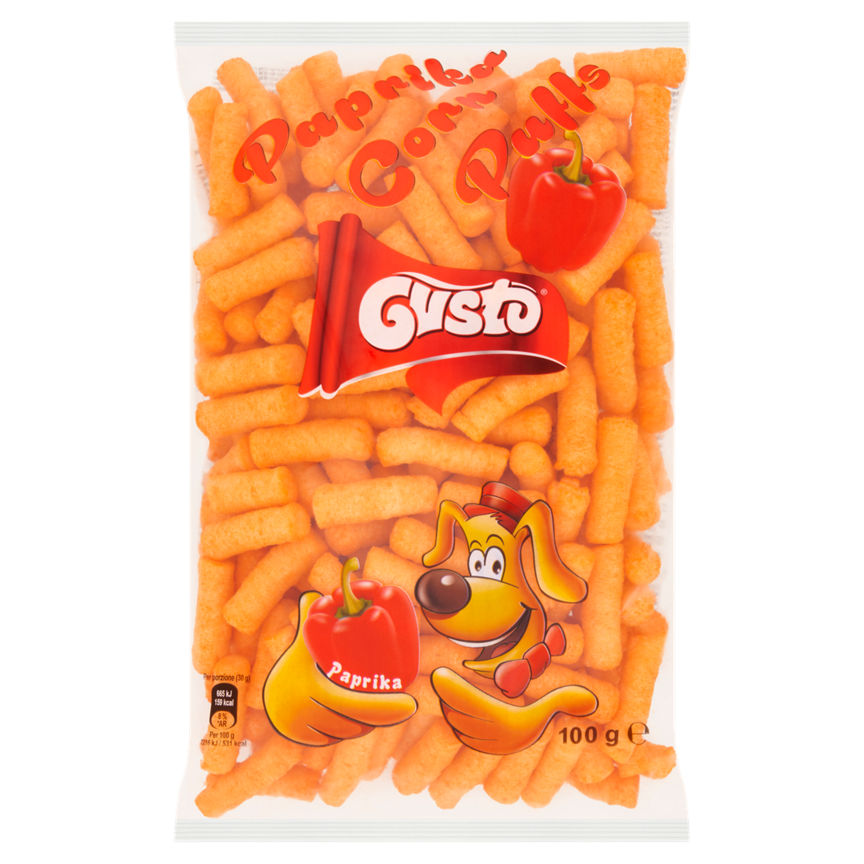 Gusto Paprika Corn Puffs 100g GOODS ASDA   