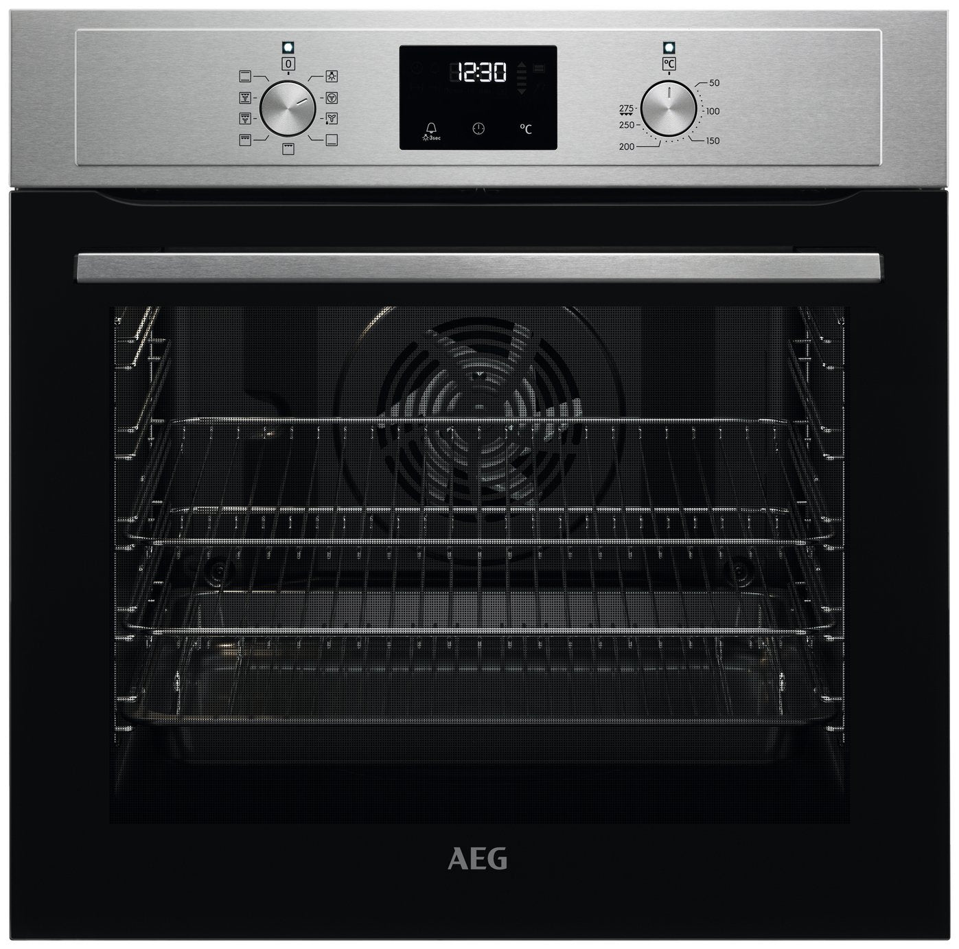 AEG built-in single electric oven in stainless steel - British product