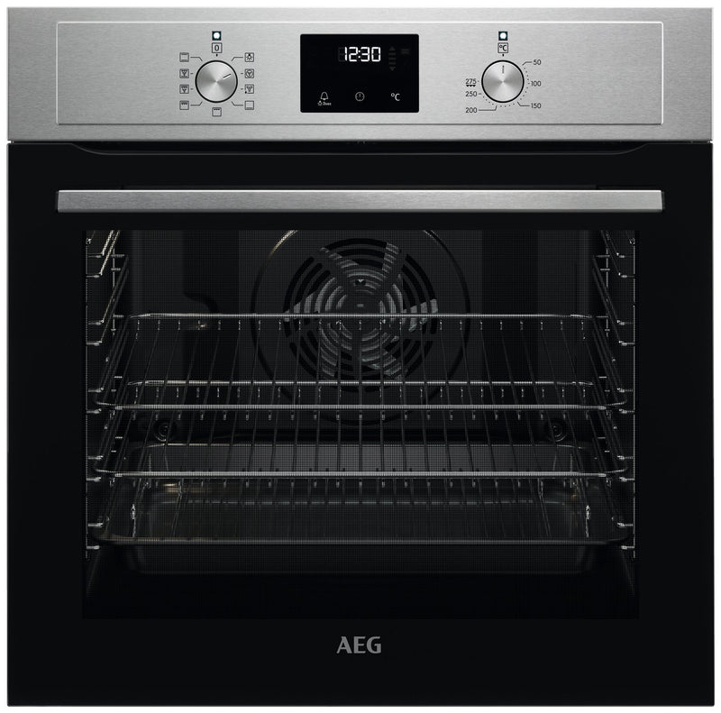 AEG built-in single electric oven in stainless steel - British product