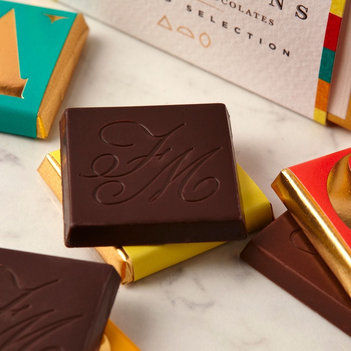 Fortnum's assorted Napolitains chocolate squares 78g - British product