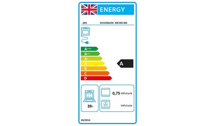 AEG double electric cooker stainless steel 55cm - British product