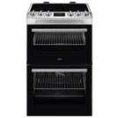 AEG 55cm double electric cooker in stainless steel - British product