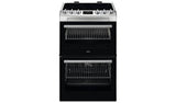 AEG 55cm double electric cooker in stainless steel - British product