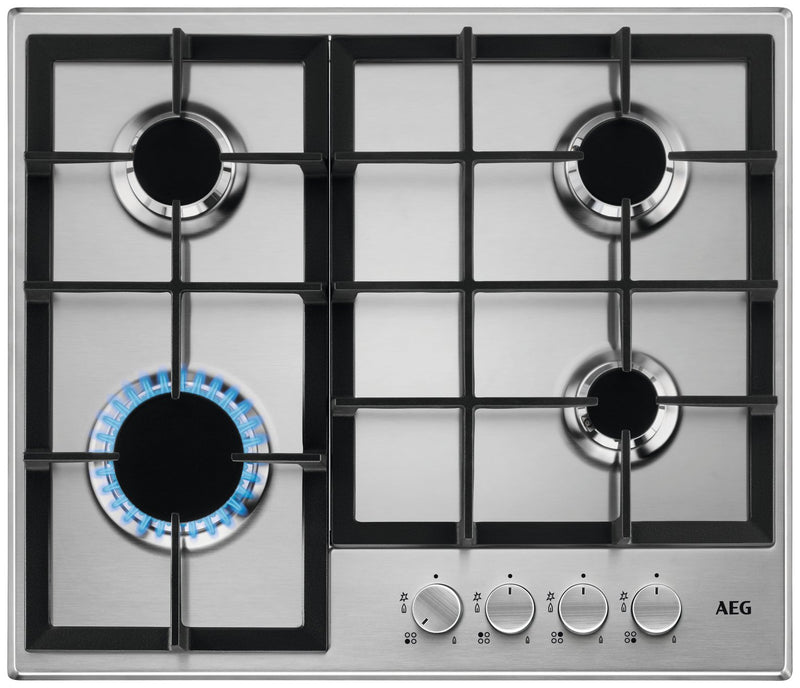 AEG stainless steel gas hob - British product