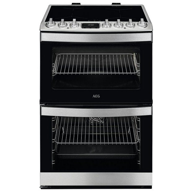 AEG stainless steel double electric cooker 60cm - British product