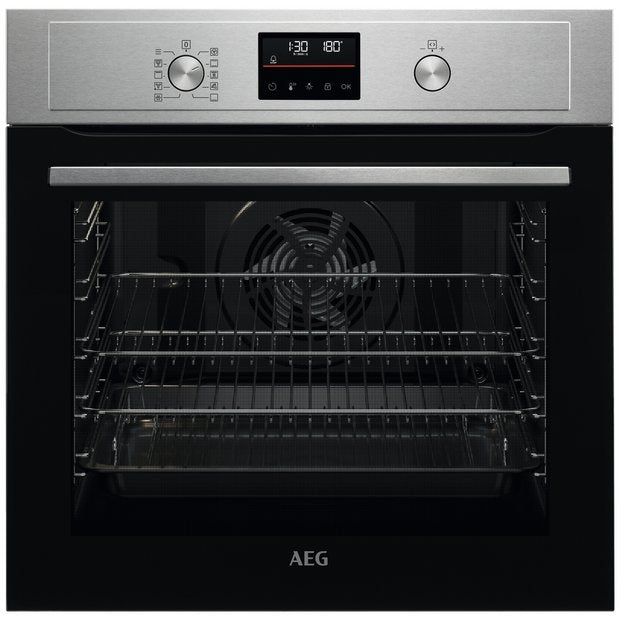 AEG built-in single electric oven stainless steel 72 litre - British product