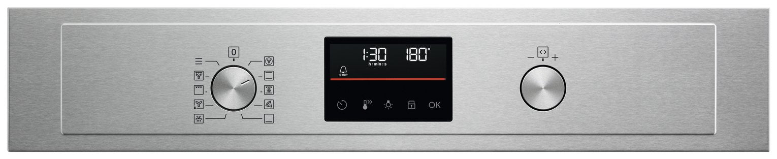 AEG built-in single electric oven stainless steel 72 litre - British product