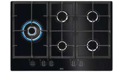 Argos AEG HKB75820NB elektrisk gassbluss - sort - Kjøp online hos McGrocer