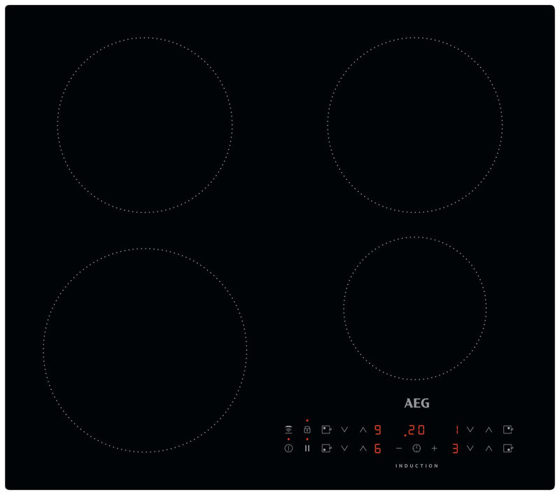 AEG black induction hob 59cm x 60cm - British product