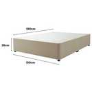 Silentnight Sandstone Small Double Divan Bed Base (British brand)