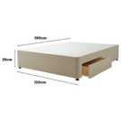 Silentnight Small Double divan bed base in sandstone (British brand)