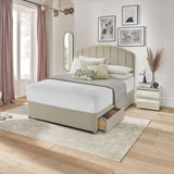 Silentnight Small Double divan bed base in sandstone (British brand)