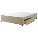 Silentnight Small Double divan bed base in sandstone (British brand)