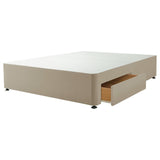Silentnight Small Double divan bed base in sandstone (British brand)