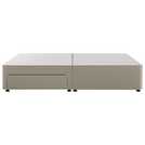 Silentnight Small Double divan bed base in sandstone (British brand)