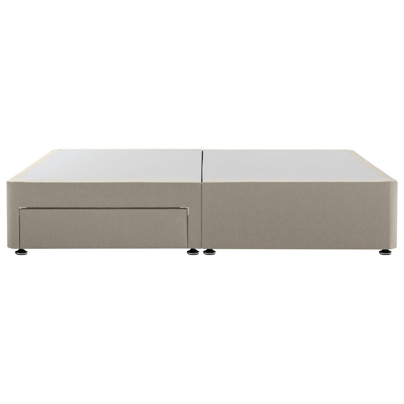 Silentnight Small Double divan bed base in sandstone (British brand)