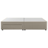 Silentnight Small Double divan bed base in sandstone (British brand)