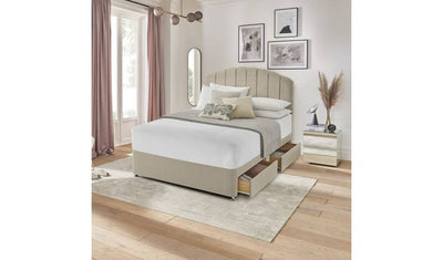 Argos Silentnight Small Double 4 Drawer Divan Bed Base Sandstone- Buy online at McGrocer