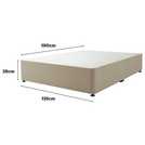 Silentnight Double Divan Bed Base Sandstone (British brand)