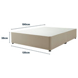 Silentnight Double Divan Bed Base Sandstone (British brand)