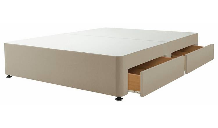 Silentnight Double Divan Bed Base Sandstone (British brand)
