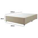 Silentnight Kingsize Divan Bed Base Sandstone (British brand)
