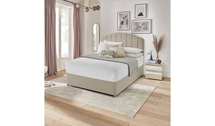 Silentnight Kingsize Divan Bed Base Sandstone (British brand)