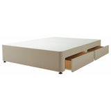 Silentnight Kingsize 4 Drawer Divan Bed Base Sandstone (British brand)